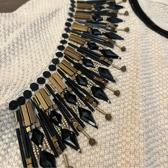 Chico’s Beaded Seed Stitch Cardigan Sweater Natural 0 - Picture 7 of 7